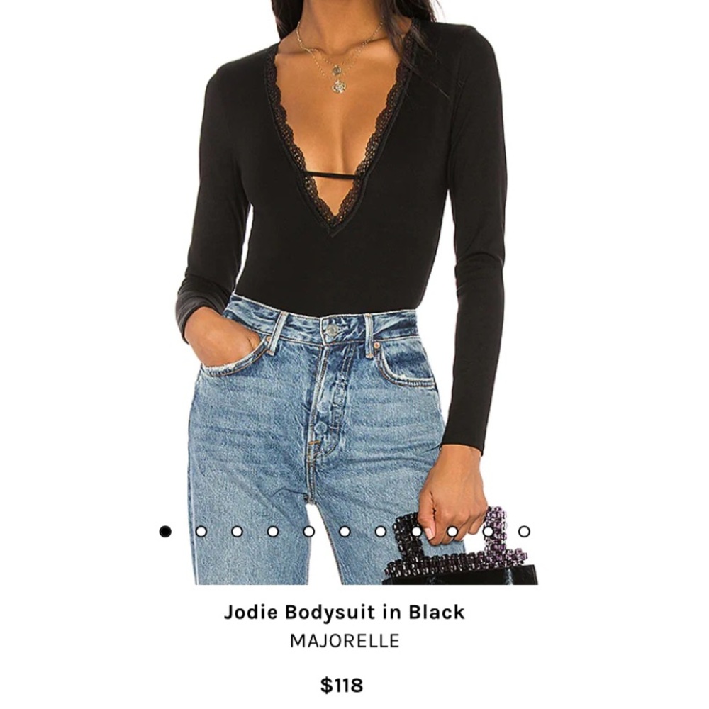 NWOT. Jodie Bodysuit in Black. MAJORELLE.
